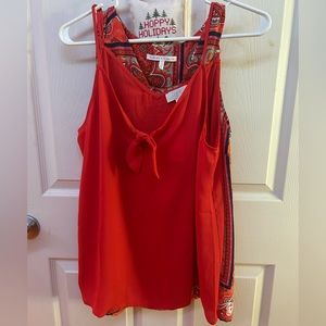 red tank top